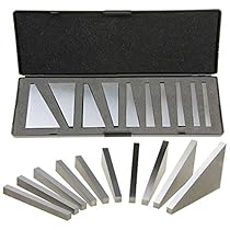 Anytime Tools Angle Block Set 1&deg;, 2&deg;, 3&deg;, 4&deg;, 5&deg;, 10&deg;, 15&deg;, 20&deg;, 25&deg;, 30&deg; Precision +/- 20 Seconds, Machinist Tool, 10 Piece Set