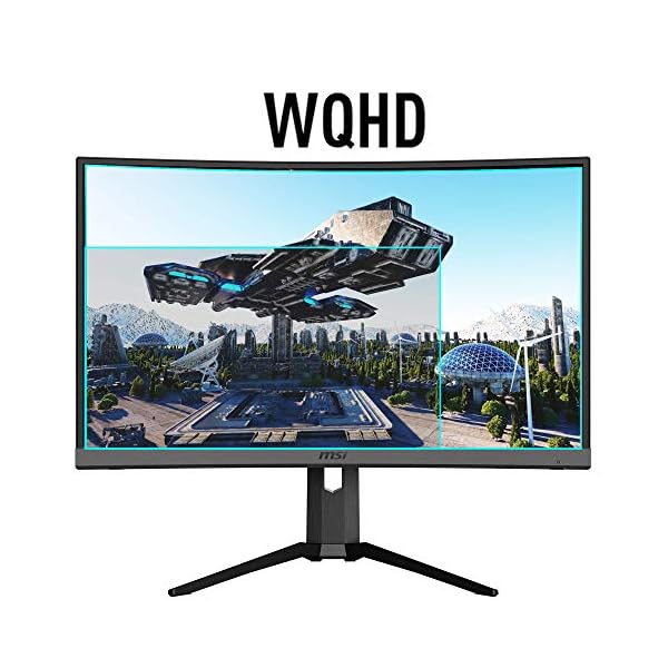 MSI-Optix-MAG272CQR-Curved-Gaming-Monitor-27-Inch-169-WQHD-2560-x-1440-2K-VA-165Hz-1ms-1500R-FreeSync-HDR-RGB-Mystic-Light-DisplayPort-HDMI-Type-C-Anti-Flicker-Less-Blue-light MSI Optix MAG272CQR Curved Gaming Monitor - 27 Inch, 16:9 WQHD (2560 x 1440), 2K, VA, 165Hz, 1ms, 1500R, FreeSync, HDR…
