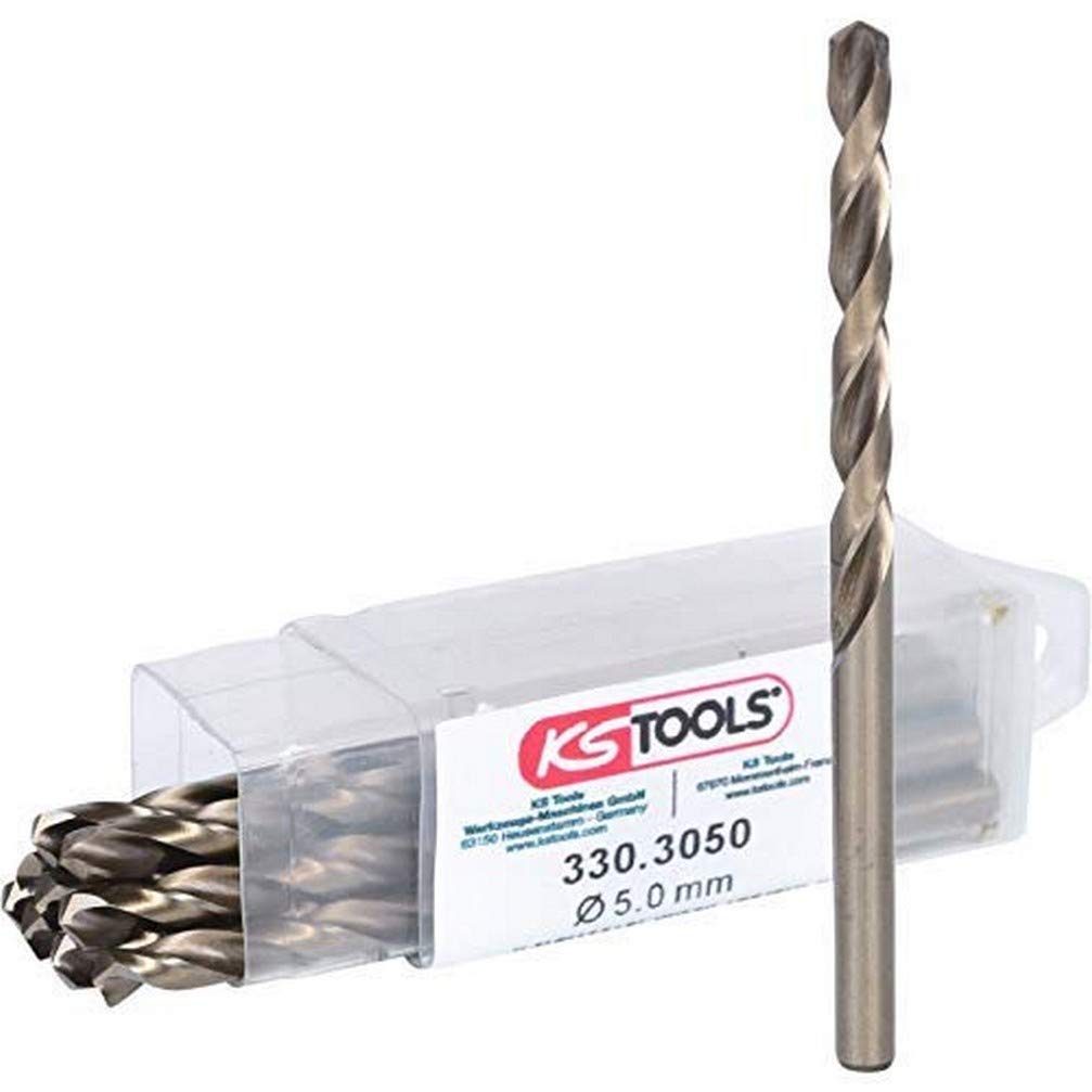 Ks Tools HSS-G 5.0mm Co 5 Twist Drill (10 Pieces) — image 1