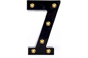 Foaky Black LED Marquee Number Lights Sign Light Up Marquee Number Lights Sign for Night Light Wedding Birthday Party Battery Powered Christmas Lamp Home Bar Decoration