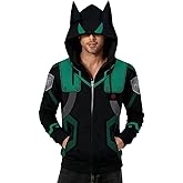 Werycos Adult Ears Jacket Hoodie Zipper Sweatshirt Battle Suit Outfit Halloween Cosplay Costume Unisex