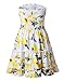 Murimia Womens Summer Strapless Ruffle Backless Floral Beach Mini Dress