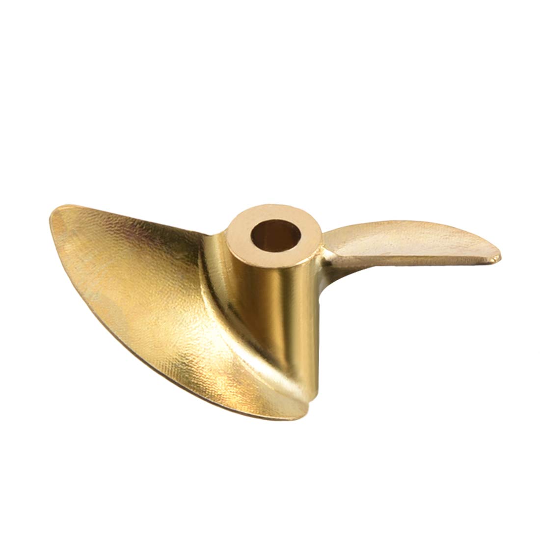 sourcingmap RC Boat Propeller 4mm Shaft 2 Vanes 36mm 50mm P/D Fan Shape Brass CW Rotating Propeller Props for RC Boat