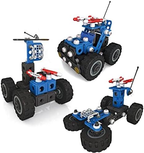 Building Blocks Car 158 Pieces – 3 in 1 DIY Assembling Vehicle Military Models Educational Bricks Set for Kids by Leoking