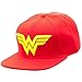 Wonder Woman Logo Snapback Cap Hat New Licensed New DC Comics Red