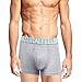 Mens Popular Cotton Underwear Pack of 3 Grey Boxer Briefs with Pouch and Comfortsoft Waistband, Grey With Cyan/Orange/Rosy Waistband, XX-Large/42inches-44inches/107-112CM