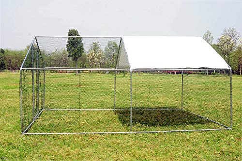 walnest Large Chicken Coop Cage Walk-in Pens Outdoor Backyard Ranch Crate Rabbit Poultry Cage Enclosure Pet Run Exercise and Playpen Pen Pet Exercise with Cover - Thumbnail 3