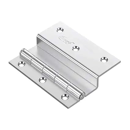 Simpex Stainless Steel Premium L-Hinge (Pack of 24 Pieces)