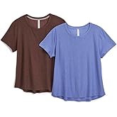 Jockey 2 Pack Women's T-Shirt ~ Essential Tee ~ Super Soft ~ Stretch Jersey ~ Moisture Wicking Style
