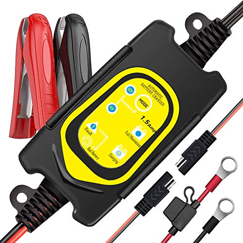 ULTRAPOWER 1.5Amp FullyAutomatic Battery Charger,6V and 12V Trickle