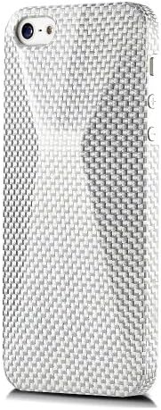 monCarbone Peak iPhone 5/5S Carbon Fiber Case-Luminous Silver