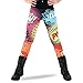 Multicolor Pop Art Graphic Super Hero Leggings for Girls