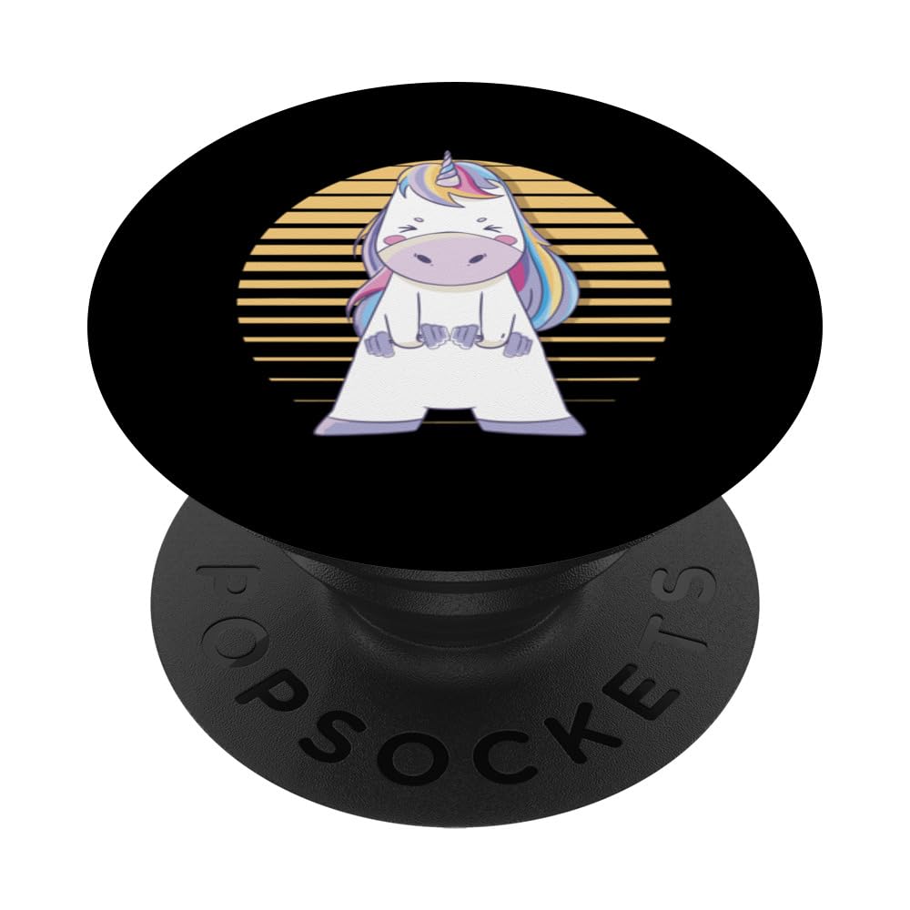 Unicorn Weightlifting Gym Fantasy Tee PopSockets Swappable PopGrip