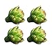Artificial Artichoke,Artifical Vegetables Fake Artichoke,Green Faux Artichokes Artificial Vegetables and Fake Fruits Plastic Flower for Home Kitchen Wedding Party Christmas Decoration 4Pcs (Green)