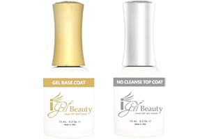 Generic iGel Beauty Base Coat & Top Coat No Wipe 0.5 oz, Clear