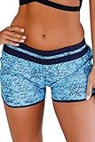 FIYOTE Women Printed Sporty Swimsuit Tankini Plus Size Beach Shorts S-XXL