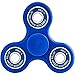 Fidget Spinner [3d Figit] | Tri Spinners | Double Sided Figet Toy with Pouch and Warranty (Street Blue) by Fidgeteer