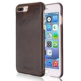 Pierre Cardin iPhone 7 Plus Leather Case Protective Slim Fit Snap On Hard Back Cover for iPhone 7 Plus Coffee Brown