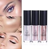 NICOLE DIARY 1Pc Glow Shimmer Liquid Highlighter Moisture Shine Makeup Face Eye Contour Brightener Concealer #02