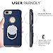 iPhone 7 Plus Case, Comsoon [Ring /Never Drop] Slim Protective Hard Case Cover with 360 Degree Rotating Ring Grip Kickstand Holder - Car Magnet Adsorbing for Apple iPhone 7 Plus (Blue)