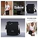 Eshow men canvas Shoulder Bag Cross Bag Messenger Bag Daily Bag Purse For School Cycling Biking Short Traveling Casual Leather Canvas IPAD Black