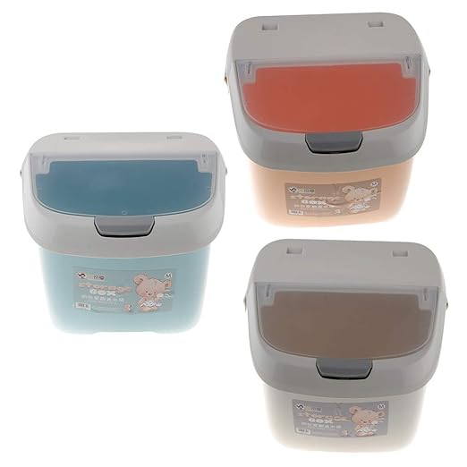 LOVIVER 3X Cocina De Plástico Alimentos para Mascotas Cereal Arroz ...