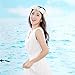 Vivivalue Rose Flower Crown Boho Flower Headband Hair Wreath Floral Headpiece Halo with Ribbon Wedding Party Festival Photos Beige