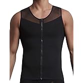 GSKS Compression Shirts for Men Body Shaper Slimming Shirts Shapewear with Zipper