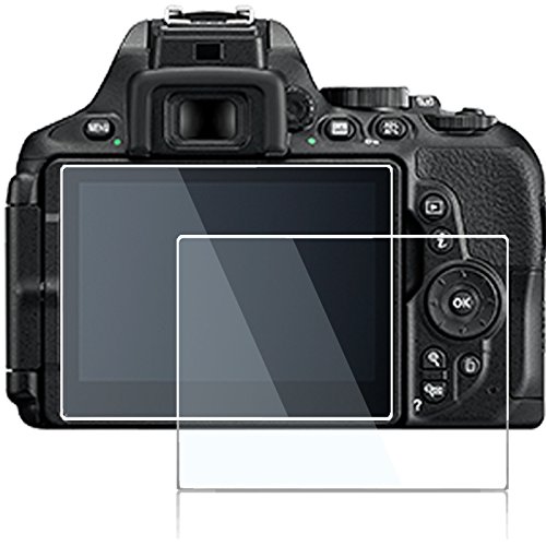 Screen Protector Compatible Nikon D5600 D5500 D5300 DSLR Camera,debous Tempered Glass 0.3mm 9H Hard Protective Shield desgined for Nikon d5600 D5500 D5300(2 Pack)