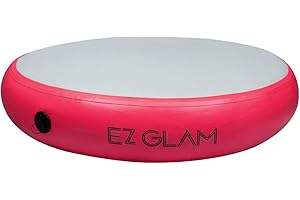 GLANT Air Mat Tumble Track AirSpot - Gymnastics Training Springboard - Round Inflatable Springboard