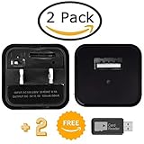 Hidden Camera 2 Pack | USB Spy Charger Cam | No WiFi So it Can’t be Hacked | Two Free Card Readers | Memory Cards Not Included