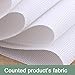 Joy Sunday Strawberry Counted Cross Stitch Kits, Cross-Stitch White Blank Fabric Embroidery kit 14 Count 12''x13''