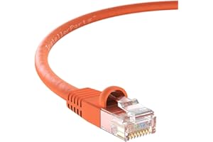 InstallerParts CAT6 Cable UTP Booted - Orange - 2 FT - 10 Pack - Professional Series - 10Gbps, Cat6 Patch Cable