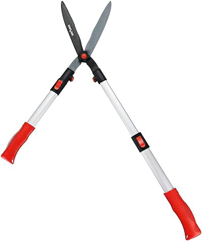 Flora Guard Telescopic Hedge Shear 67-88cm Aluminum Handle Lightweight 1kg