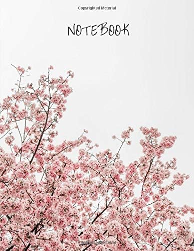 Notebook: Japanese Cherry Blossom Notepad - 120 Pages of Lined Paper To Write, Draft, Plan or Document