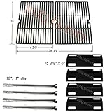 Bbq Factory® Replacement Ducane 4 Burner Gas Grill 4100 ; Ducane Affinity 4200,4400 Gas Grill Burners,Heat Plates,Cooking Grid