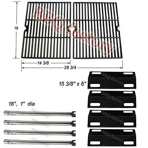 Bbq Factory® Replacement Ducane 4 Burner Gas Grill 4100 ; Ducane Affinity 4200,4400 Gas Grill Burners,Heat Plates,Cooking Grid