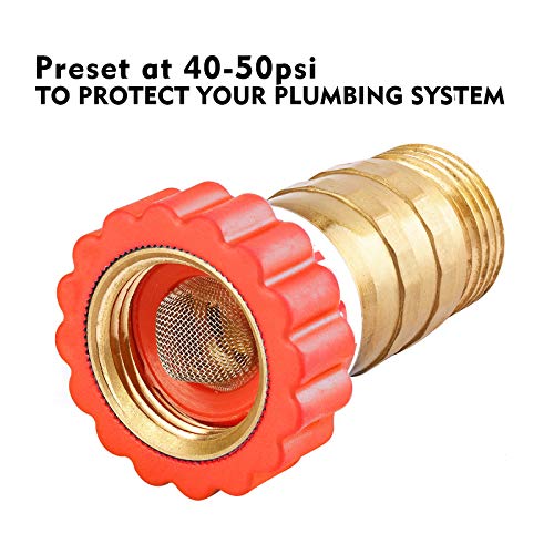 Solimeta LeadFree Brass, Water Pressure Regulator, Garden Hose