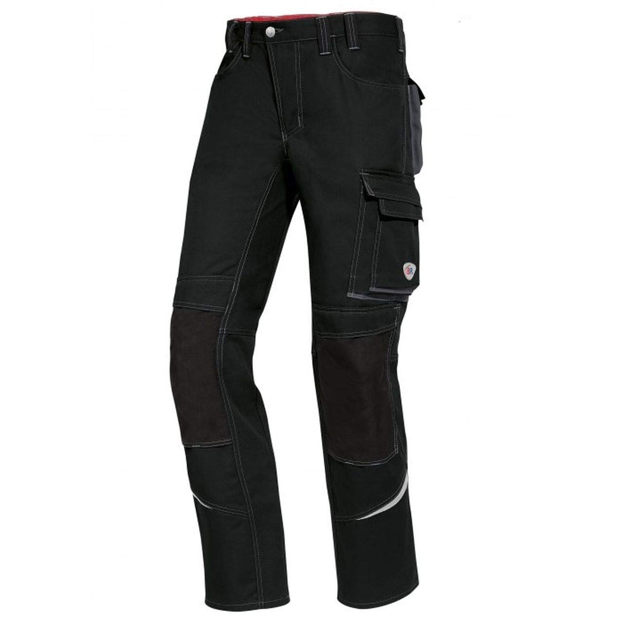 BP 1493-720-32 Work Trousers, Jeans Style With Multiple Pockets, 305,00 G/M², Reinforced Cotton, Black, Size 35/36S