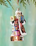 Christopher Radko 2015 Designer's Choice Simply Noel Santa Christmas Ornament