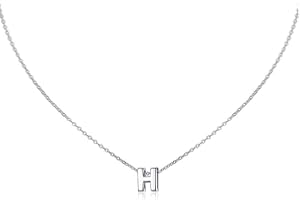 MOMOL Small Initial Necklace for Women Stainless Steel Tiny Letter Necklace Personalized Name Necklace for Girls