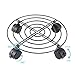 Jesauge Metal Plant Flower Pot Stand Trolley Caddy on Wheels Indoor Outdoor Home Garden Tools (2-Pack)