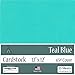 Teal Blue Cardstock - 12 x 12 inch - 65Lb Cover - 25 Sheets