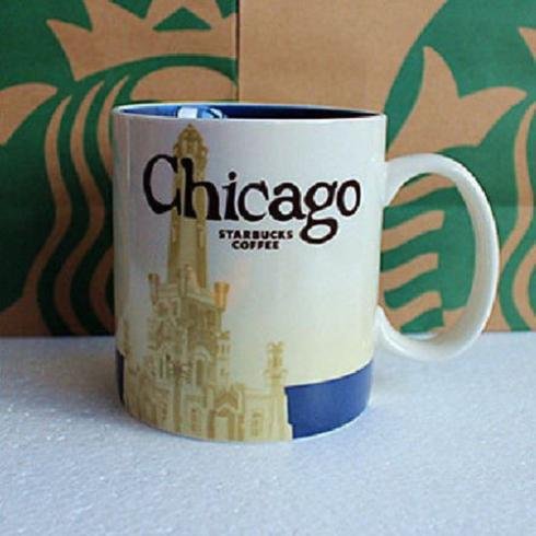 Starbucks Coffee 2011 Chicago Mug, 16 fl oz (Best Starbucks In Chicago)