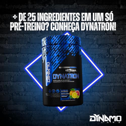 Dynatron Extreme Pré Treino Premium 630g - 25 Ativos, Alta Performance - Dynamo Labz (Morango com Kiwi)