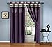 7 Piece Oversize Purple Grey Embroidered Luxury Comforter Set King Size Bedding 104