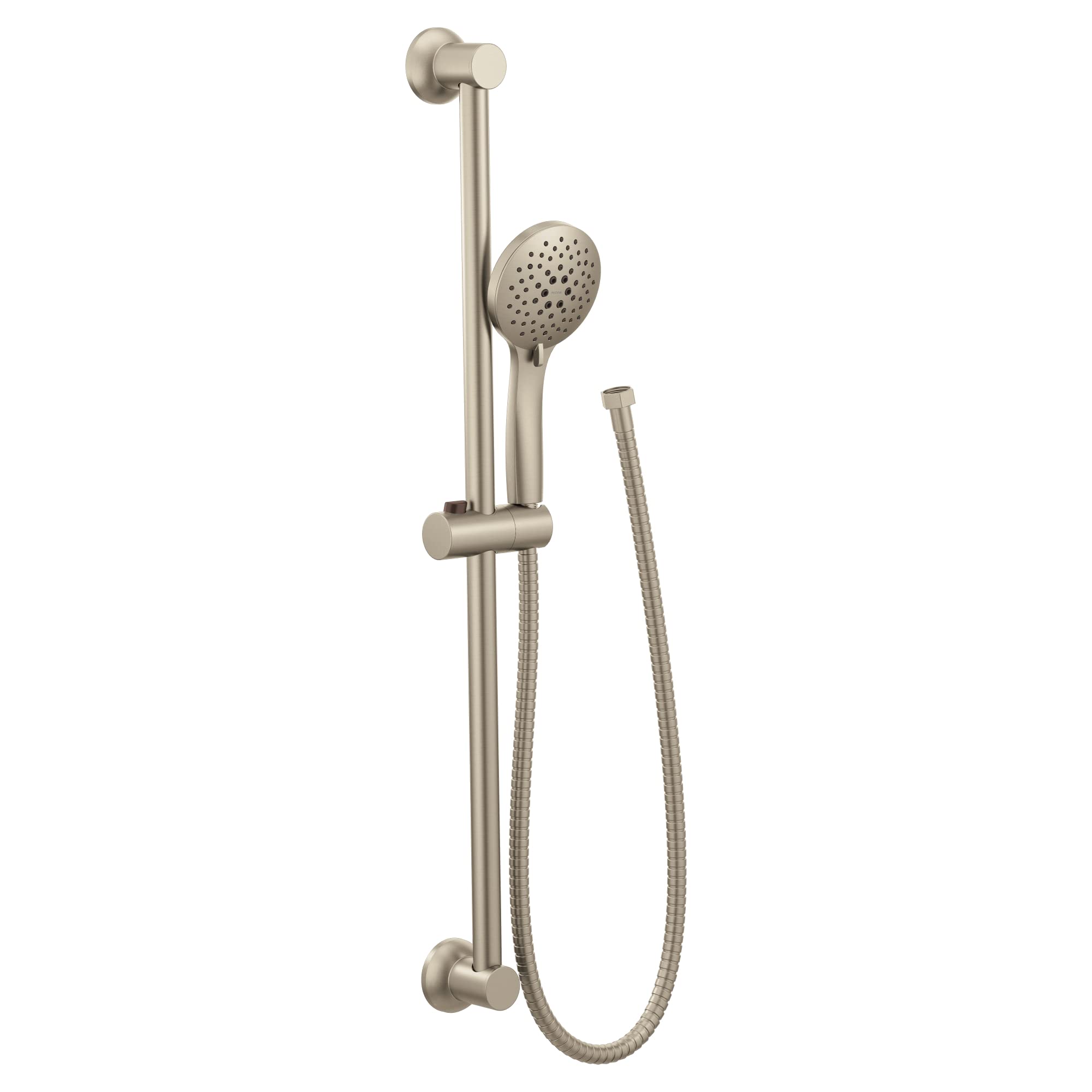 Moen Brushed Nickel Eco-Performance 5-Function Handheld Removable Shower Head, Adjustable 30-Inch Slide Bar and 69-Inch Long Hose, 3558EPBN