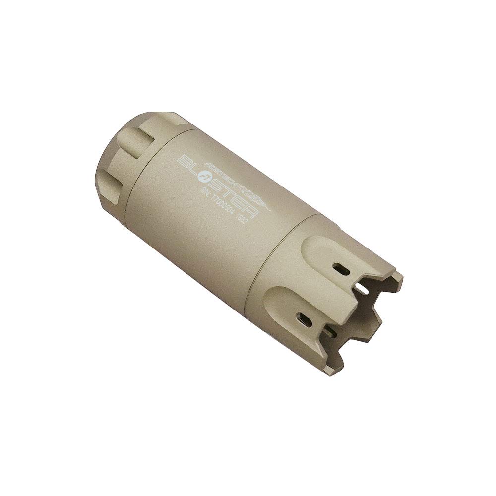 ACETECH Airsoft Tracer Unit Blaster 14mm CCW Negative Thread M14- to M11+ Green Gel BBs LED RGB Flare Beam Lighting Effect (Tan)