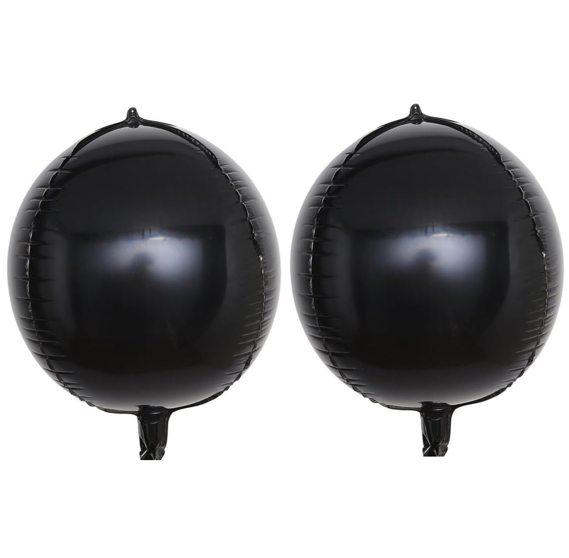 Black 4D Foil Balloon, 55cm (2 pack) — image 1