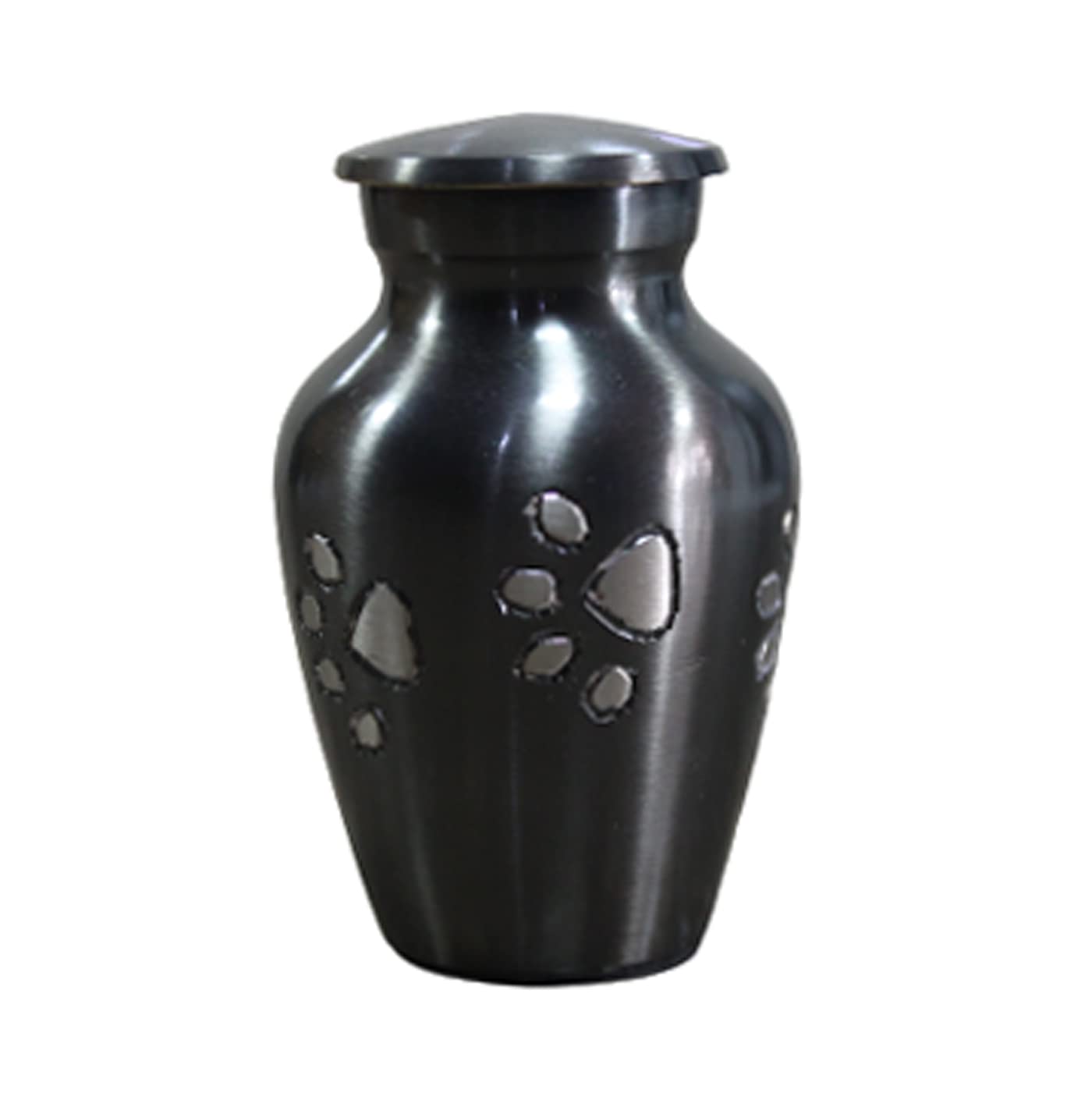 esplanade| Cremation Mini urn Keepsake Memorial | Small urn for Ashes Funeral Burial jar Pot | Colour: Black | Size- 4.5 inches approximately.